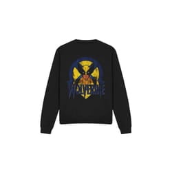 Marvel Unisex Adult X-Men Wolverine Retro Sweatshirt - L, Black