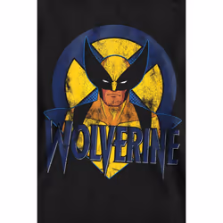 Marvel Unisex Adult X-Men Wolverine Retro Sweatshirt - L, Black