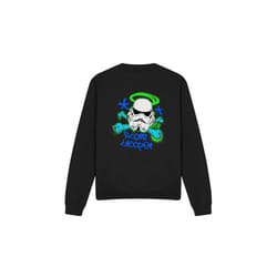 Star Wars Unisex Adult Stormtrooper Stencil Sweatshirt - L, Black