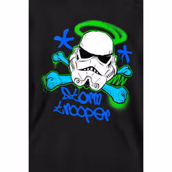Star Wars Unisex Adult Stormtrooper Stencil Sweatshirt - L, Black