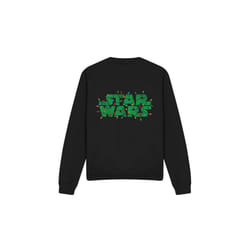 Star Wars Unisex Adult Christmas Lights Logo Sweatshirt - S, Black