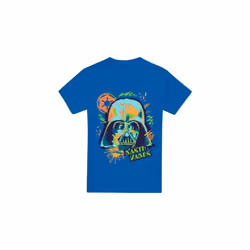 Star Wars Mens 90s Darth Vader T-Shirt - XXL, Royal Blue