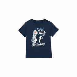 Frozen Childrens/Kids Chillin Like Olaf 1st Birthday T-Shirt - 7-8 Years, Navy