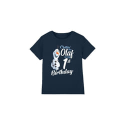 Frozen Childrens/Kids Chillin Like Olaf 1st Birthday T-Shirt - 7-8 Years, Navy