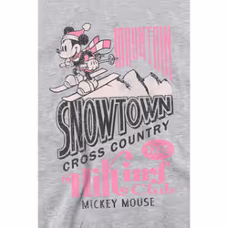 Disney Unisex Adult Snowtown Ski Mickey Mouse Sweatshirt - S, Sport Heather