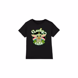 Star Wars Childrens/Kids Lucky Cute Grogu St Patricks Day T-Shirt - 12-13 Years, Black