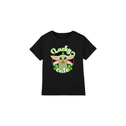 Star Wars Childrens/Kids Lucky Cute Grogu St Patricks Day T-Shirt - 12-13 Years, Black