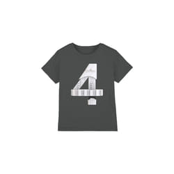 Star Wars Childrens/Kids 4 Stormtrooper T-Shirt - 3-4 Years, Charcoal