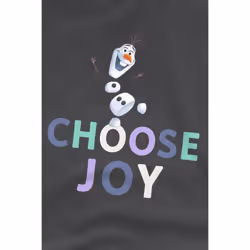 Frozen Childrens/Kids Choose Joy Olaf T-Shirt - 3-4 Years, Charcoal