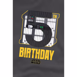 Star Wars Childrens/Kids Darth Vader Space 5th Birthday T-Shirt - 5-6 Years, Charcoal