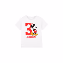 Disney Childrens/Kids Mickey Mouse 3rd Birthday T-Shirt - 9-10 Years, White