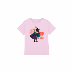 Frozen Childrens/Kids My True North Anna Kristoff Valentine's Day T-Shirt - 3-4 Years, Pink