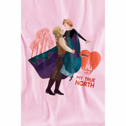 Frozen Childrens/Kids My True North Anna Kristoff Valentine's Day T-Shirt - 3-4 Years, Pink