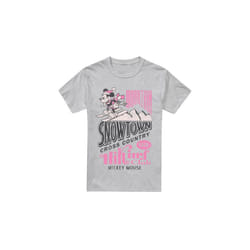 Disney Mens Snowtown Ski Mickey Mouse T-Shirt - S, Sport Heather