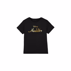 Aladdin Childrens/Kids Logo T-Shirt - 3-4 Years, Black