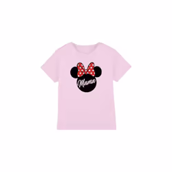 Disney Childrens/Kids Mama In Ears Minnie Mouse Mothers Day T-Shirt - 3-4 Years, Pink