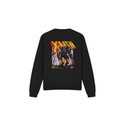 Marvel Unisex Adult X-Men Wolverine Infographic Sweatshirt - XL, Black