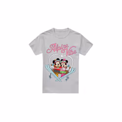 Disney Mens Alpine Vibes Mickey Mouse T-Shirt - M, Sport Heather