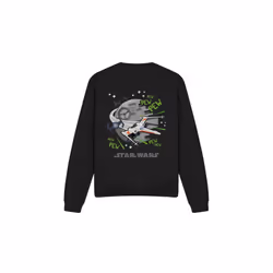 Star Wars Unisex Adult Pew Pew X-Wing Sweatshirt - XXL, Black