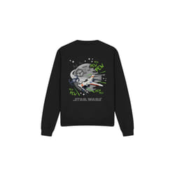 Star Wars Unisex Adult Pew Pew X-Wing Sweatshirt - XXL, Black