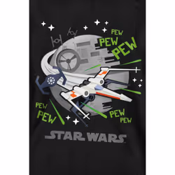 Star Wars Unisex Adult Pew Pew X-Wing Sweatshirt - XXL, Black