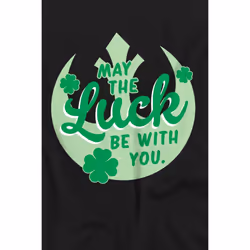 Star Wars Childrens/Kids Luck Rebel Sign St Patricks Day T-Shirt - 3-4 Years, Black