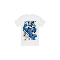 Marvel Mens X-Men Beast Comic T-Shirt - XL, White