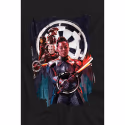 Star Wars Mens Inquisitors Obi Wan Kenobi Reva Painted T-Shirt - XL, Black