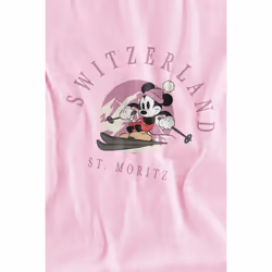 Disney Childrens/Kids Switzerland Mickey Mouse T-Shirt - 5-6 Years, Pink