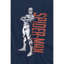 Spider-Man Childrens/Kids Hero Stance T-Shirt - 5-6 Years, Navy