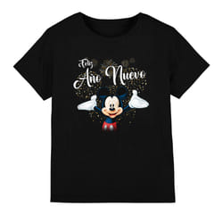 Disney Childrens/Kids Spanish Mickey Mouse Fireworks New Year T-Shirt - 9-10 Years, Black
