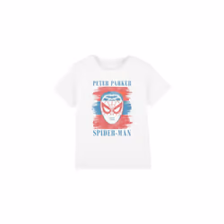 Spider-Man Childrens/Kids Peter Parker Striped T-Shirt - 3-4 Years, White