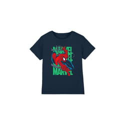 Spider-Man Childrens/Kids Wall Crawling T-Shirt - 5-6 Years, Navy