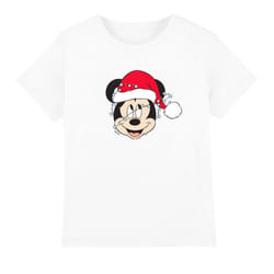 Disney Childrens/Kids Mickey Mouse Christmas Lights Wrap T-Shirt - 7-8 Years, White