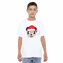 Disney Childrens/Kids Mickey Mouse Christmas Lights Wrap T-Shirt - 7-8 Years, White