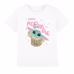 Star Wars: The Mandalorian Childrens/Kids Mood Adorable Grogu T-Shirt - 12-13 Years, White