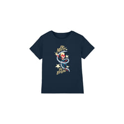 Captain Marvel Childrens/Kids Be Merry Be Bright T-Shirt - 7-8 Years, Navy