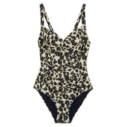 Regatta Womens/Ladies Sakari Leopard Print Tummy Control One Piece Swimsuit - 10 UK, Natural
