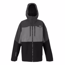 Regatta Mens Maland II Waterproof Jacket - L, Granite Grey/Ash/Black