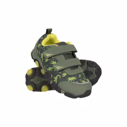 Mountain Warehouse Childrens/Kids Zap Turtle Light Up Trainers - 7 UK Child, Khaki Green