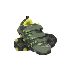 Mountain Warehouse Childrens/Kids Zap Turtle Light Up Trainers - 12 UK Child, Khaki Green
