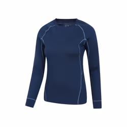 Mountain Warehouse Womens/Ladies Asgard Merino Wool Long-Sleeved Thermal Top - 20 UK, Navy