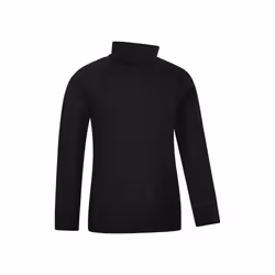 Mountain Warehouse Childrens/Kids Merino Wool Roll Neck Base Layer Top - 3-4 Years, Black