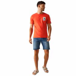 Regatta Mens Cline IX Cool Summer T-Shirt - 4XL, Poppy Red