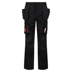 Regatta Mens Band Of Builders Work Trousers - 30S, Black