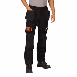 Regatta Mens Band Of Builders Work Trousers - 30S, Black