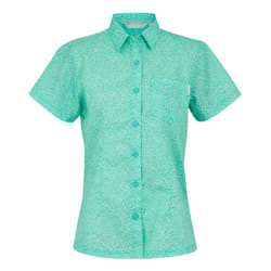 Regatta Womens/Ladies Mindano VIII Leaf Print Short-Sleeved Shirt - 20 UK, Aruba Blue
