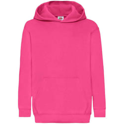 Fruit Of The Loom Older Kids Unisex Classic 80/20 Hoodie - 14-15, Fuchsia