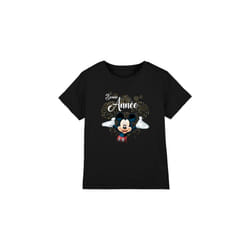 Disney Childrens/Kids French Mickey Mouse Fireworks New Year T-Shirt - 5-6 Years, Black