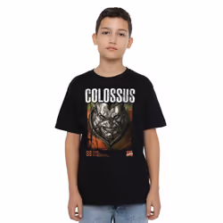 Marvel Childrens/Kids X-Men Colossus Infographic T-Shirt - 5-6 Years, Black